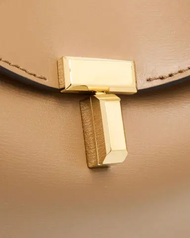 Toteme T-Lock Clutch in Palmellata Leather | Thumbnail 5 Toteme T-Lock Clutch in Palmellata Leather | Thumbnail 5