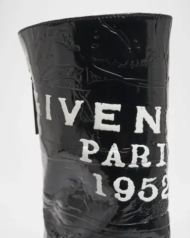 Givenchy GIVENCHY Tape Shiny Leather Ankle Boots | Thumbnail 6 Givenchy GIVENCHY Tape Shiny Leather Ankle Boots | Thumbnail 6