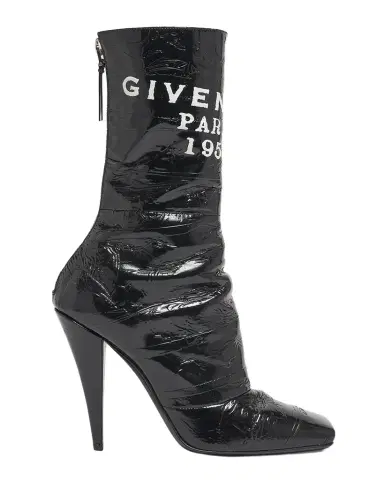Givenchy GIVENCHY Tape Shiny Leather Ankle Boots | Thumbnail 1 Givenchy GIVENCHY Tape Shiny Leather Ankle Boots | Thumbnail 1