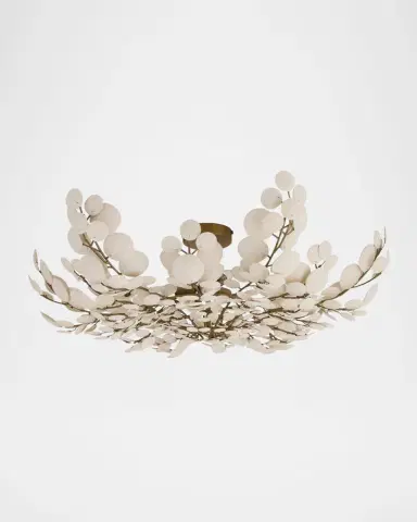 Arteriors Bilal 38" 3-Light Coconut Shell Flush Mount | Thumbnail 4 Arteriors Bilal 38" 3-Light Coconut Shell Flush Mount | Thumbnail 4