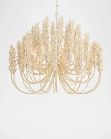 Arteriors Kaia 39" 6-Light Coconut Shell Chandelier | Thumbnail 3 Arteriors Kaia 39" 6-Light Coconut Shell Chandelier | Thumbnail 3