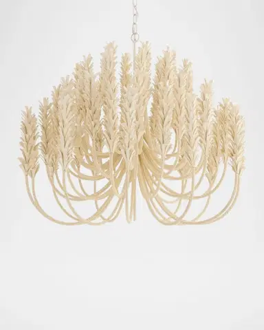 Arteriors Kaia 39" 6-Light Coconut Shell Chandelier | Thumbnail 4 Arteriors Kaia 39" 6-Light Coconut Shell Chandelier | Thumbnail 4