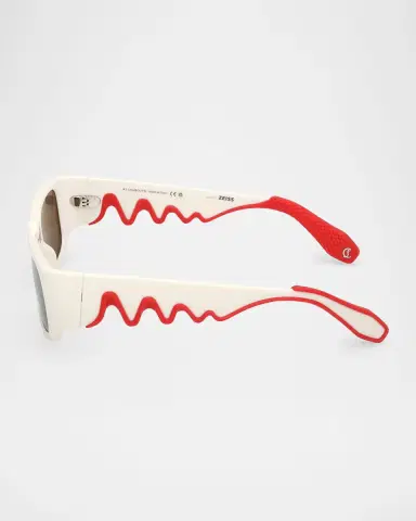 Christian Louboutin Men's LB0017M Acetate Rectangle Sunglasses | Thumbnail 4 Christian Louboutin Men's LB0017M Acetate Rectangle Sunglasses | Thumbnail 4