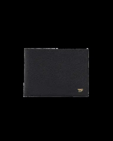 TOM FORD Men's T Line Small Grain Leather Bifold Wallet | Thumbnail 2 TOM FORD Men's T Line Small Grain Leather Bifold Wallet | Thumbnail 2
