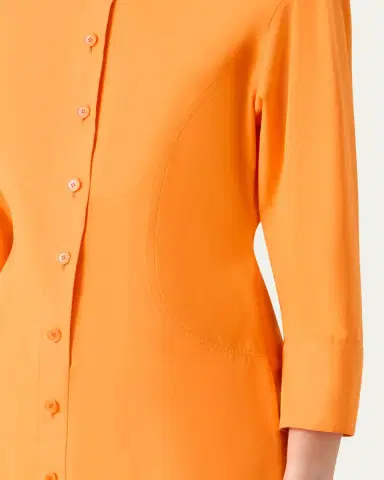Akris punto Long-Sleeve Cotton Poplin Mini Shirtdress | Thumbnail 5 Akris punto Long-Sleeve Cotton Poplin Mini Shirtdress | Thumbnail 5