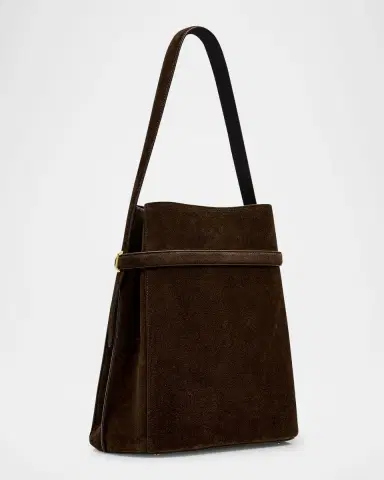 Toteme Belted Suede Bucket Bag | Thumbnail 2 Toteme Belted Suede Bucket Bag | Thumbnail 2
