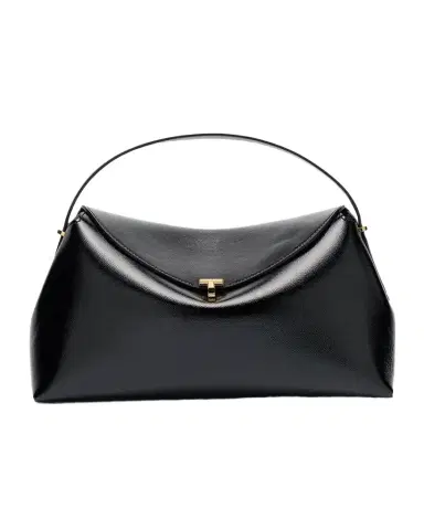 Toteme T-Lock Naplack Leather Top-Handle Bag | Thumbnail 1 Toteme T-Lock Naplack Leather Top-Handle Bag | Thumbnail 1