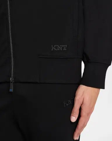KNT Men 's Black Full Zip Sweatshirt | Thumbnail 5 KNT Men 's Black Full Zip Sweatshirt | Thumbnail 5
