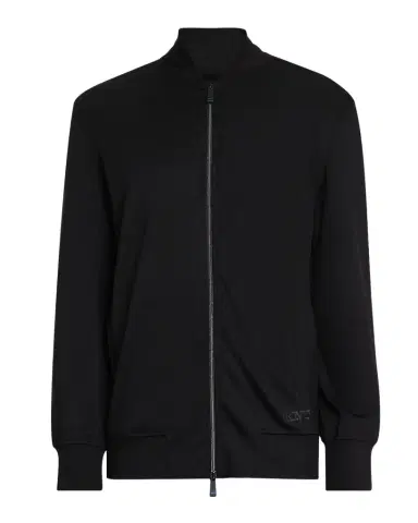 KNT Men 's Black Full Zip Sweatshirt | Thumbnail 1 KNT Men 's Black Full Zip Sweatshirt | Thumbnail 1