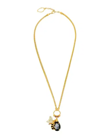 Oscar de la Renta Bee Crystal Pendant Necklace | Thumbnail 1 Oscar de la Renta Bee Crystal Pendant Necklace | Thumbnail 1