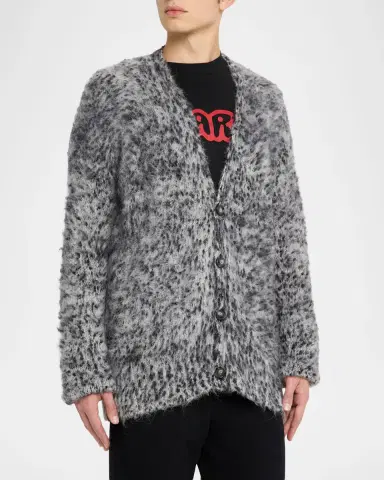 Marni Men's Oversized Alpaca Blend Cardigan | Thumbnail 4 Marni Men's Oversized Alpaca Blend Cardigan | Thumbnail 4