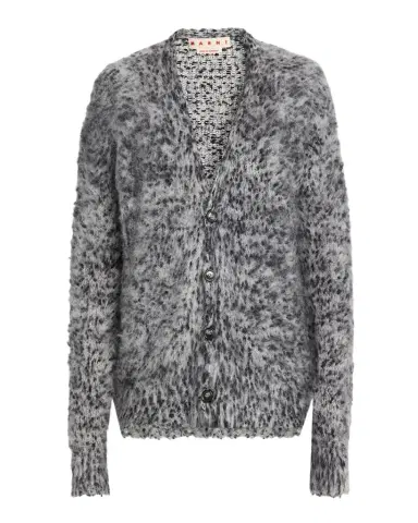 Marni Men's Oversized Alpaca Blend Cardigan | Thumbnail 1 Marni Men's Oversized Alpaca Blend Cardigan | Thumbnail 1