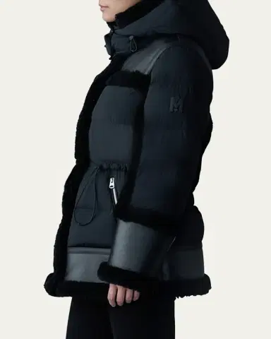 Mackage Lilibeth Mixed-Media Down Parka with Shearling and Leather | Thumbnail 4 Mackage Lilibeth Mixed-Media Down Parka with Shearling and Leather | Thumbnail 4