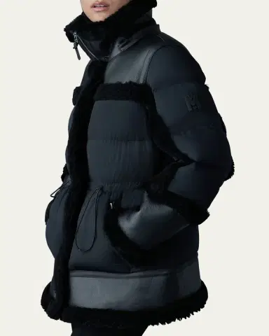 Mackage Lilibeth Mixed-Media Down Parka with Shearling and Leather | Thumbnail 5 Mackage Lilibeth Mixed-Media Down Parka with Shearling and Leather | Thumbnail 5