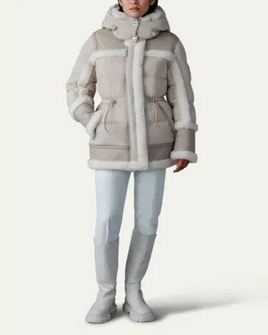 Mackage Lilibeth Mixed-Media Down Parka with Shearling and Leather | Thumbnail 6 Mackage Lilibeth Mixed-Media Down Parka with Shearling and Leather | Thumbnail 6