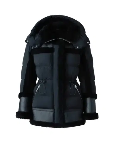 Mackage Lilibeth Mixed-Media Down Parka with Shearling and Leather | Thumbnail 1 Mackage Lilibeth Mixed-Media Down Parka with Shearling and Leather | Thumbnail 1