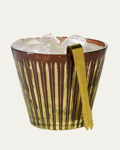L'Objet Prism Glass Ice Bucket with Tongs | Thumbnail 3 L'Objet Prism Glass Ice Bucket with Tongs | Thumbnail 3