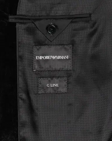 Emporio Armani Men's Houndstooth Velvet Dinner Jacket | Thumbnail 7 Emporio Armani Men's Houndstooth Velvet Dinner Jacket | Thumbnail 7