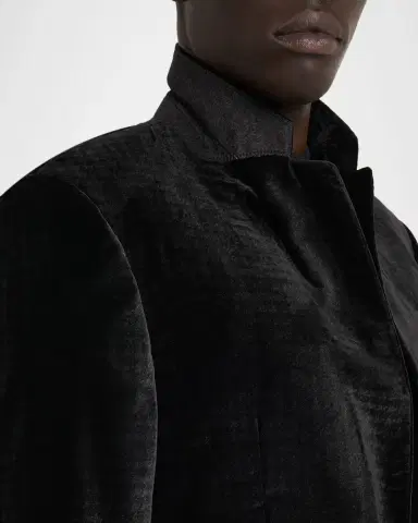 Emporio Armani Men's Houndstooth Velvet Dinner Jacket | Thumbnail 8 Emporio Armani Men's Houndstooth Velvet Dinner Jacket | Thumbnail 8