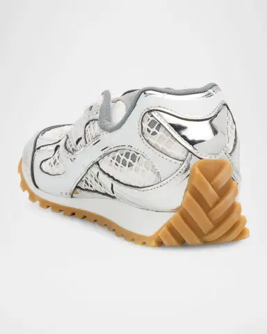 Bottega Veneta Orbit Metallic Net Runner Sneakers | Thumbnail 4 Bottega Veneta Orbit Metallic Net Runner Sneakers | Thumbnail 4