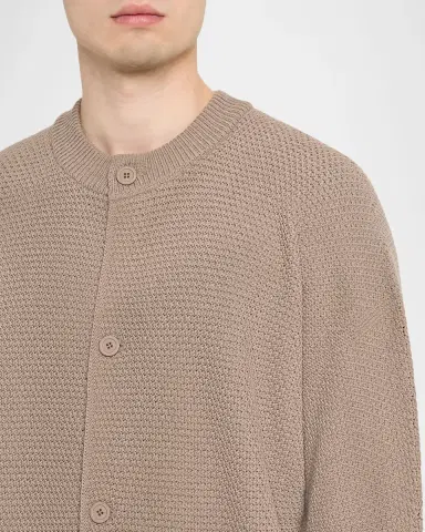 Homme Plissé Issey Miyake Men's Rustic Knit Cardigan | Thumbnail 5 Homme Plissé Issey Miyake Men's Rustic Knit Cardigan | Thumbnail 5