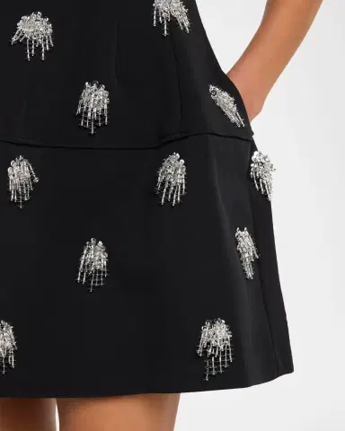 SIMKHAI Bethanie Beaded Fit-&-Flare Mini Dress | Thumbnail 5 SIMKHAI Bethanie Beaded Fit-&-Flare Mini Dress | Thumbnail 5