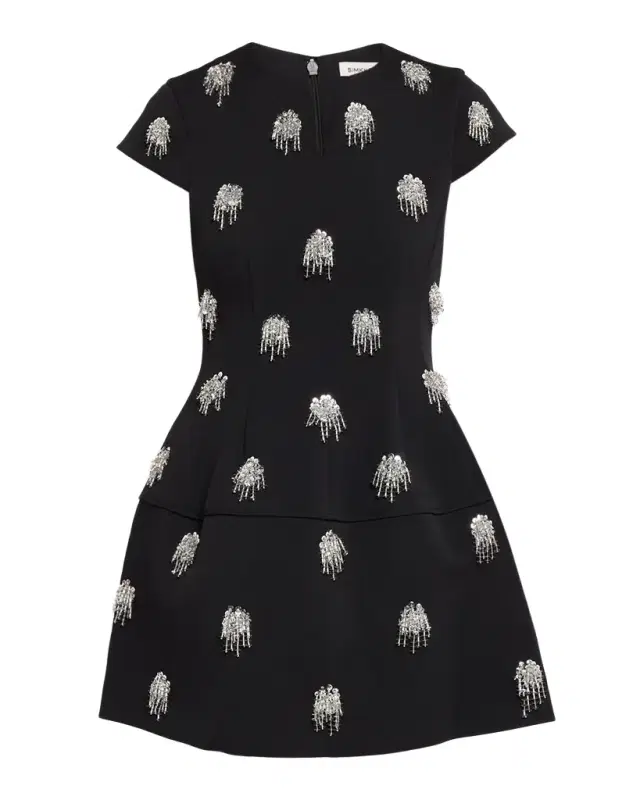 Bethanie Beaded Fit-&-Flare Mini Dress Bethanie Beaded Fit-&-Flare Mini Dress