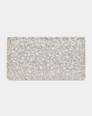 Christian Louboutin Bettina Clutch Bag in Strass & Pearly Suede | Thumbnail 3 Christian Louboutin Bettina Clutch Bag in Strass & Pearly Suede | Thumbnail 3