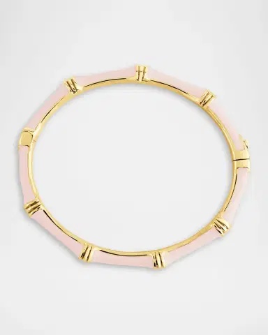 Anabel Aram Jewelry Bamboo Enameled Hinged Bangle | Thumbnail 5 Anabel Aram Jewelry Bamboo Enameled Hinged Bangle | Thumbnail 5