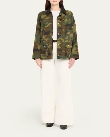 Nili Lotan Andrew Camo-Print Leather-Collar Parka Jacket | Thumbnail 2 Nili Lotan Andrew Camo-Print Leather-Collar Parka Jacket | Thumbnail 2