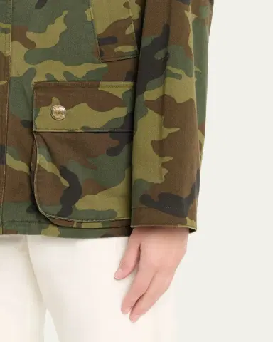 Nili Lotan Andrew Camo-Print Leather-Collar Parka Jacket | Thumbnail 5 Nili Lotan Andrew Camo-Print Leather-Collar Parka Jacket | Thumbnail 5