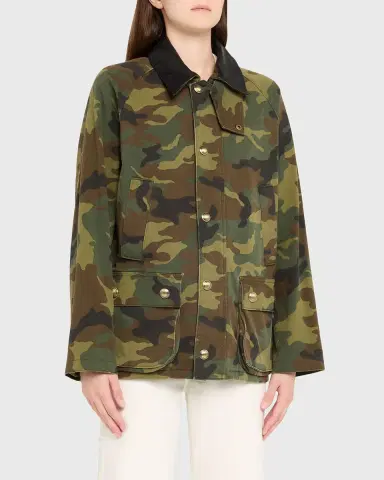 Nili Lotan Andrew Camo-Print Leather-Collar Parka Jacket | Thumbnail 8 Nili Lotan Andrew Camo-Print Leather-Collar Parka Jacket | Thumbnail 8
