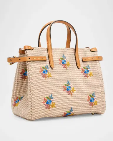 Valentino Garavani Antibes Small Embroidered Canvas Top-Handle Bag | Thumbnail 3 Valentino Garavani Antibes Small Embroidered Canvas Top-Handle Bag | Thumbnail 3