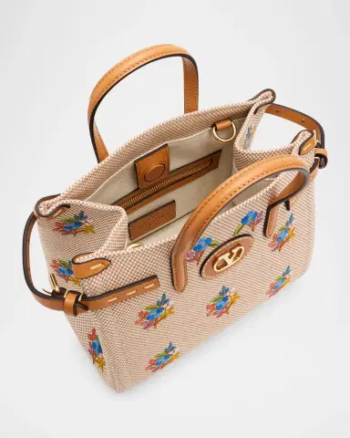 Valentino Garavani Antibes Small Embroidered Canvas Top-Handle Bag | Thumbnail 4 Valentino Garavani Antibes Small Embroidered Canvas Top-Handle Bag | Thumbnail 4