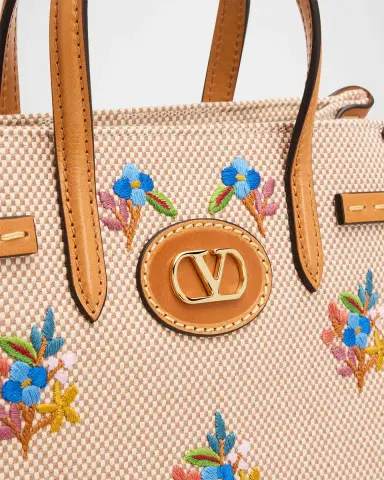 Valentino Garavani Antibes Small Embroidered Canvas Top-Handle Bag | Thumbnail 7 Valentino Garavani Antibes Small Embroidered Canvas Top-Handle Bag | Thumbnail 7