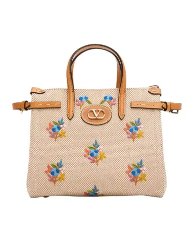 Valentino Garavani Antibes Small Embroidered Canvas Top-Handle Bag | Thumbnail 1 Valentino Garavani Antibes Small Embroidered Canvas Top-Handle Bag | Thumbnail 1