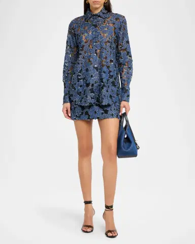 JBQ Beckett Embroidered Floral Lace Shirt | Thumbnail 2 JBQ Beckett Embroidered Floral Lace Shirt | Thumbnail 2