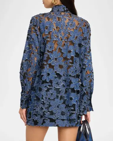 JBQ Beckett Embroidered Floral Lace Shirt | Thumbnail 3 JBQ Beckett Embroidered Floral Lace Shirt | Thumbnail 3