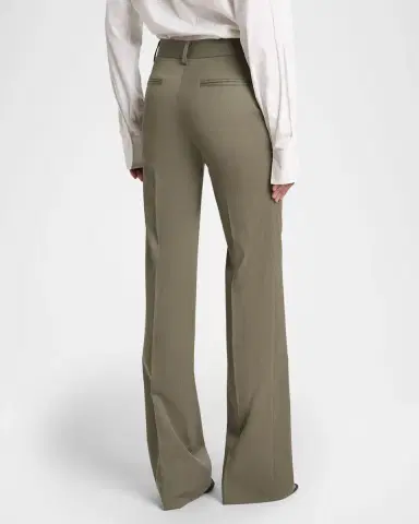 Victoria Beckham Tailored Wool Straight-Leg Trousers | Thumbnail 3 Victoria Beckham Tailored Wool Straight-Leg Trousers | Thumbnail 3