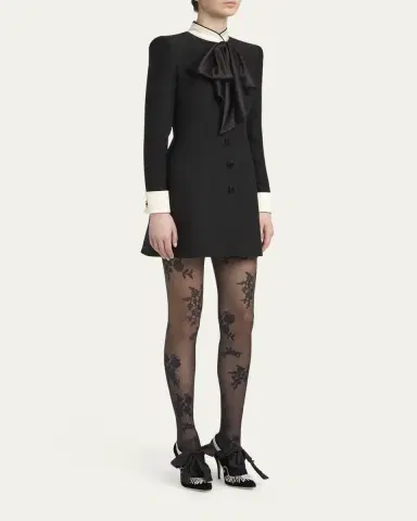 Valentino Garavani Crepe Couture Mini Dress | Thumbnail 4 Valentino Garavani Crepe Couture Mini Dress | Thumbnail 4