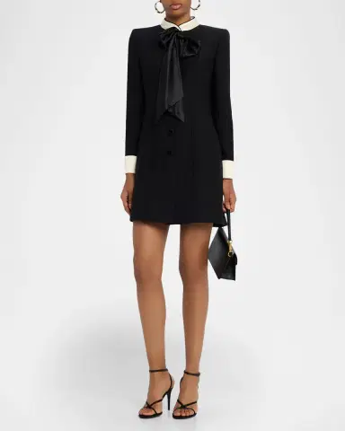 Valentino Garavani Crepe Couture Mini Dress | Thumbnail 6 Valentino Garavani Crepe Couture Mini Dress | Thumbnail 6