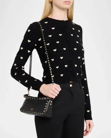 Valentino Garavani Small Rockstud Leather Shoulder Bag | Thumbnail 2 Valentino Garavani Small Rockstud Leather Shoulder Bag | Thumbnail 2