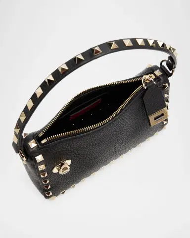Valentino Garavani Small Rockstud Leather Shoulder Bag | Thumbnail 4 Valentino Garavani Small Rockstud Leather Shoulder Bag | Thumbnail 4