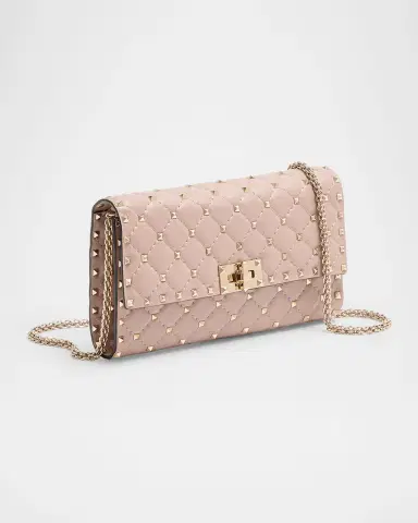 Valentino Garavani Quilted Rockstud Leather Crossbody Bag | Thumbnail 2 Valentino Garavani Quilted Rockstud Leather Crossbody Bag | Thumbnail 2