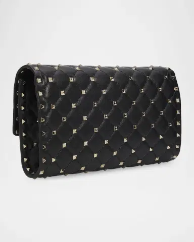 Valentino Garavani Quilted Rockstud Leather Crossbody Bag | Thumbnail 8 Valentino Garavani Quilted Rockstud Leather Crossbody Bag | Thumbnail 8