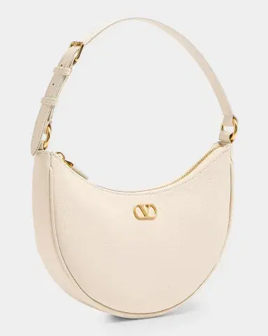 Valentino Garavani Mini VLogo Leather Hobo Bag | Thumbnail 4 Valentino Garavani Mini VLogo Leather Hobo Bag | Thumbnail 4