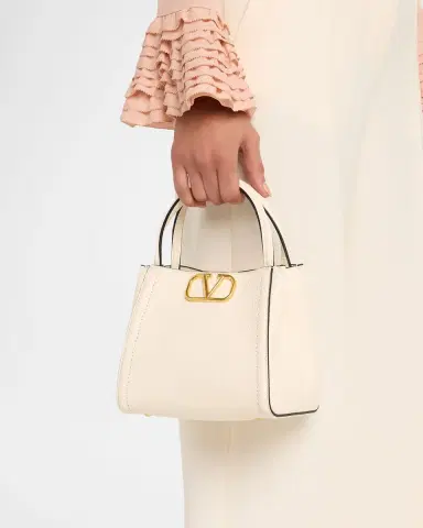 Valentino Garavani Alltime Small Leather Top-Handle Bag | Thumbnail 2 Valentino Garavani Alltime Small Leather Top-Handle Bag | Thumbnail 2