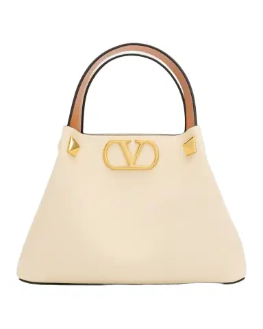 Valentino Garavani Small VLogo Rockstud Leather Top-Handle Bag | Thumbnail 1 Valentino Garavani Small VLogo Rockstud Leather Top-Handle Bag | Thumbnail 1