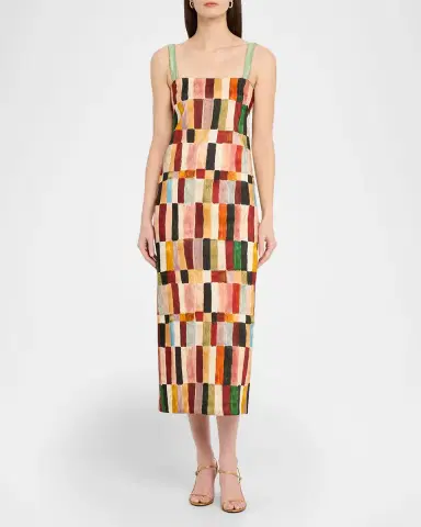 ALÉMAIS Majorelle Midi Dress | Thumbnail 2 ALÉMAIS Majorelle Midi Dress | Thumbnail 2