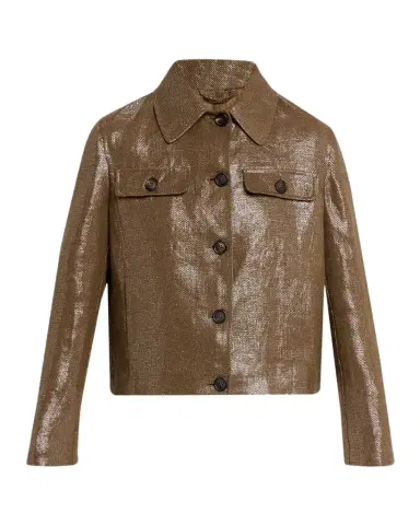 Brunello Cucinelli Shiny Bull Linen Single-Breasted Jacket | Thumbnail 1 Brunello Cucinelli Shiny Bull Linen Single-Breasted Jacket | Thumbnail 1